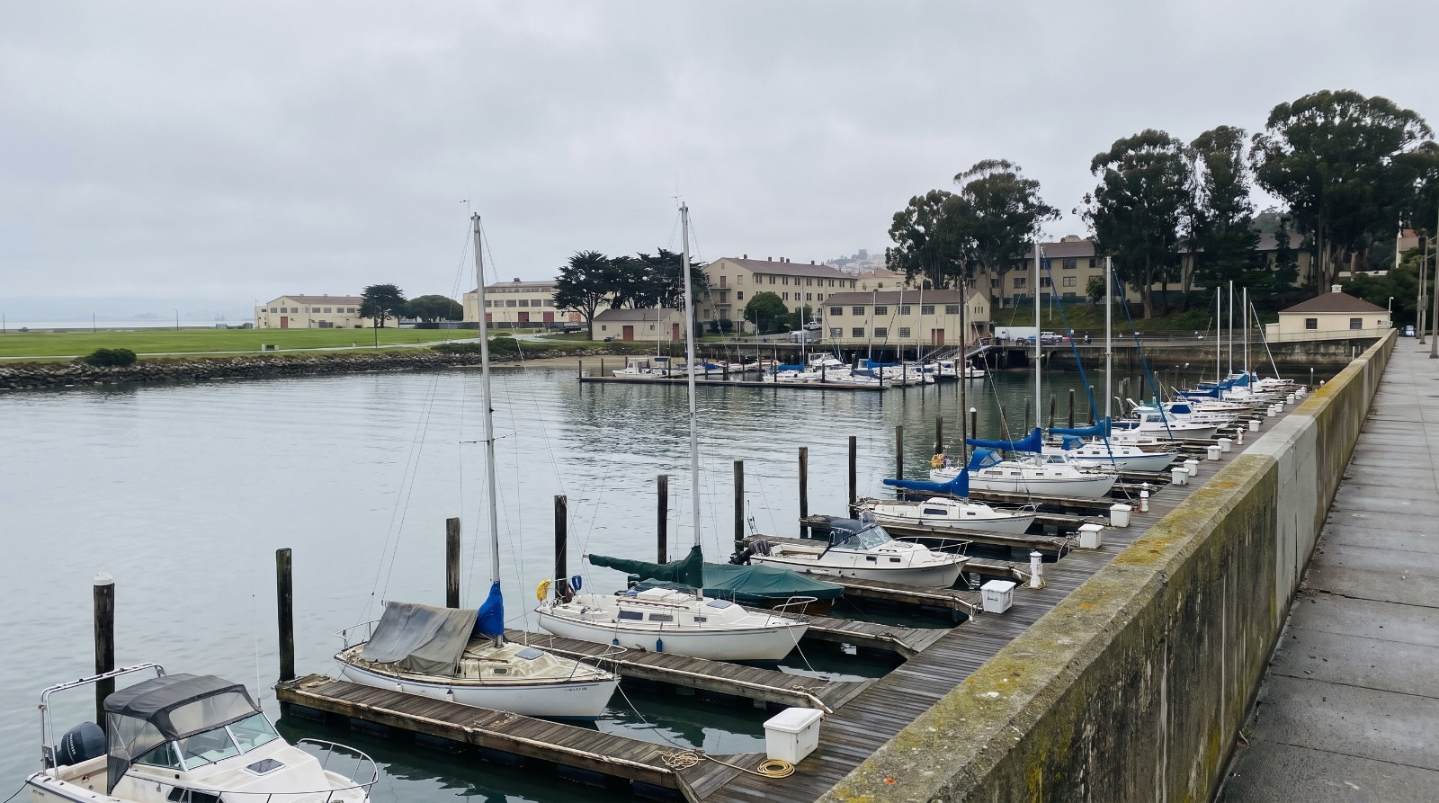 Gas House Cove in San Francisco's Marina district, the small harbor where a manufactured gas plant once operated