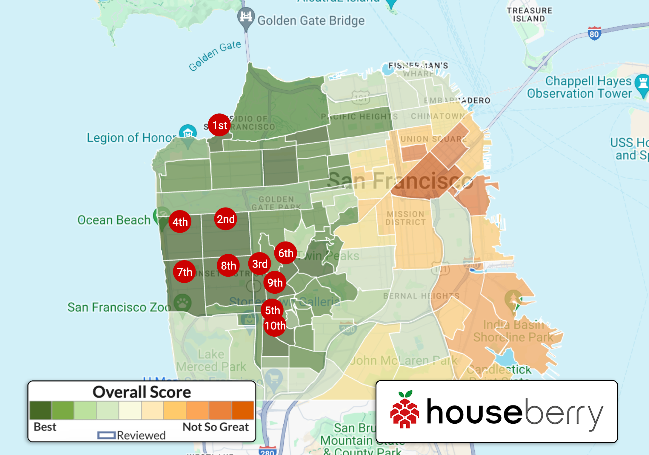 Discover Top 10 Neighborhoods: San Francisco, CA
