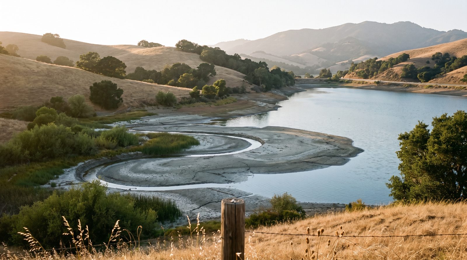 Nicasio Reservoir in West Marin, where the Atmospheric River Capture Project would store Russian River water for Marin's water supply.