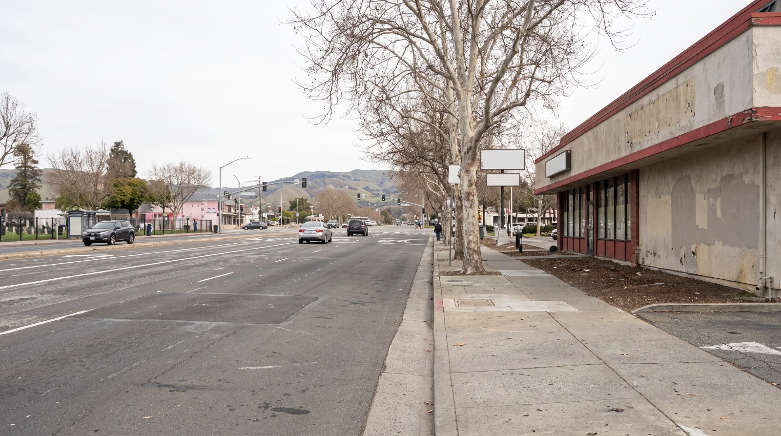 AI-rendered view of Alum Rock Avenue near South Capitol Avenue in East San Jose, inside the Eastside Alum Rock plan area