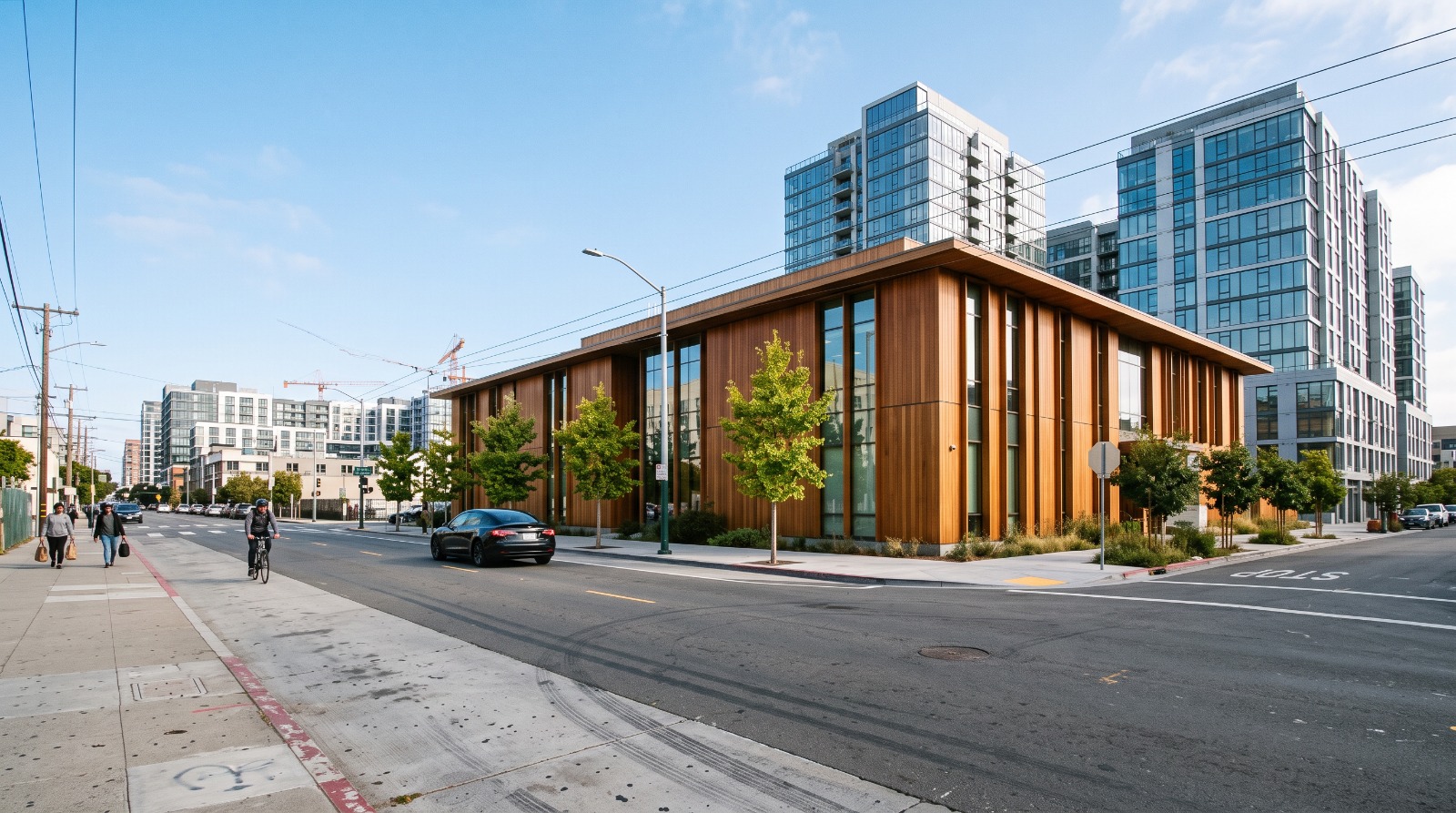 Owens Street in Mission Bay, San Francisco, where the city opened its first new public elementary school in more than a decade in August 2026.